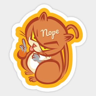 Cat Nope Sticker